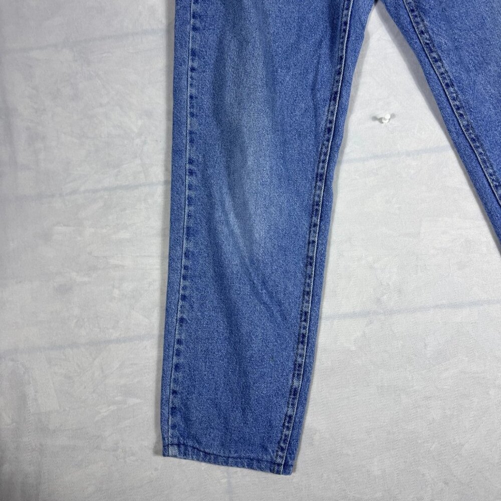 Lee Women's Mom Jeans Blue Denim Elastic Waist High Waisted 5-Pocket 6 Medium‎ - Picture 6 of 16